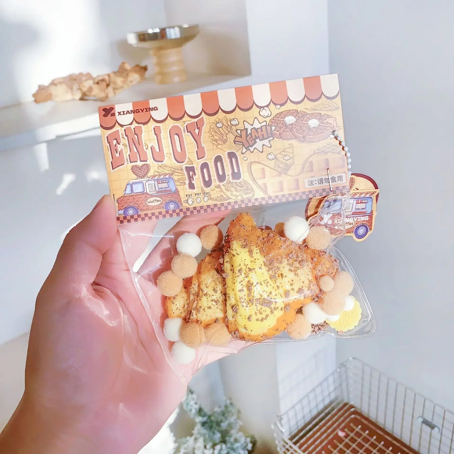 Squishy Food Creative Kids Fidget Toy Simulation Exquisite Waffle Bread Toast Donuts Slow Rising Squeeze Stress Relief Toys
