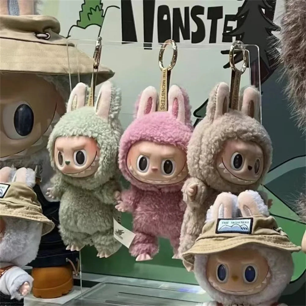 Kawaii Labubu the Monsters Series Plush Blind Box Keychain Pendant Exciting Macaron Have a Seat Mystery Box Doll Figure Toys