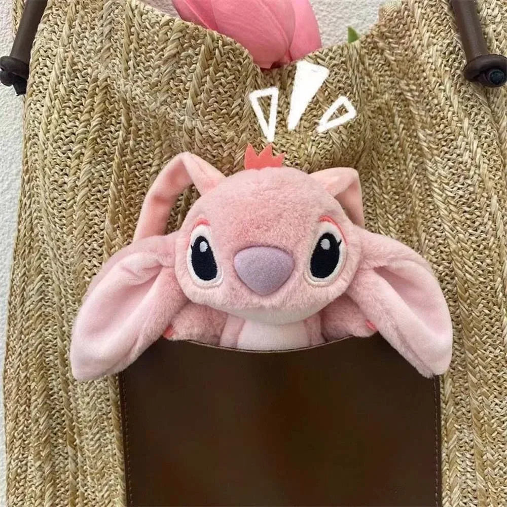 16cm Disney Stitch Doll Keychain Plush Toy Backpack Pendant Anime Lilo & Stitch Girl's Toy Soft Stuffed Doll Birthday Gift
