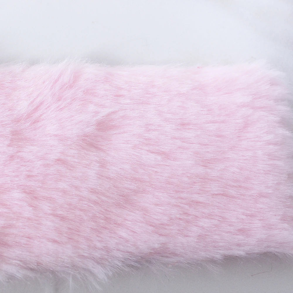7MM Plush Fabric Fabric Pure Color Solf Atrtificial Rabbit Fur Doll Clothing Pillow DIY Decoration Material