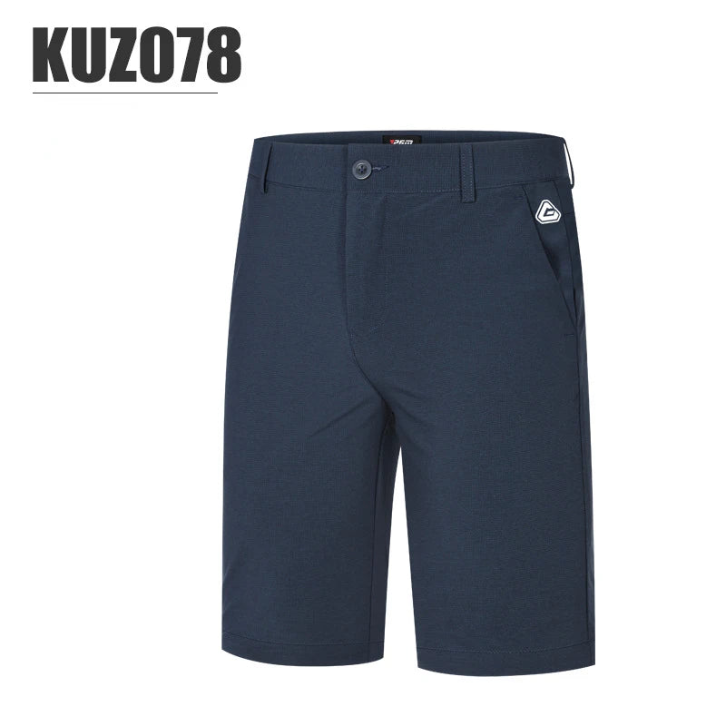 PGM Men Golf Shorts Summer Solid Refreshing Breathable Pants Comfortable Cotton Casual Clothing Sports Wear Gym Suit KUZ078