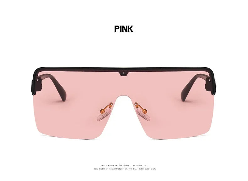Hot Fashion Brand Designer Sunglasses Women Summer Rimless Square Shades Sun Glasses Eyewear Sunshines Luxury Sunglasses Woman