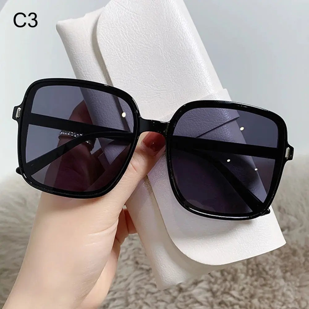 2022 Black Square Oversized Sunglasses Square Glasses Personalized Cat Eyes Colorful Sunglasses Trend Versatile Sunglasses UV400