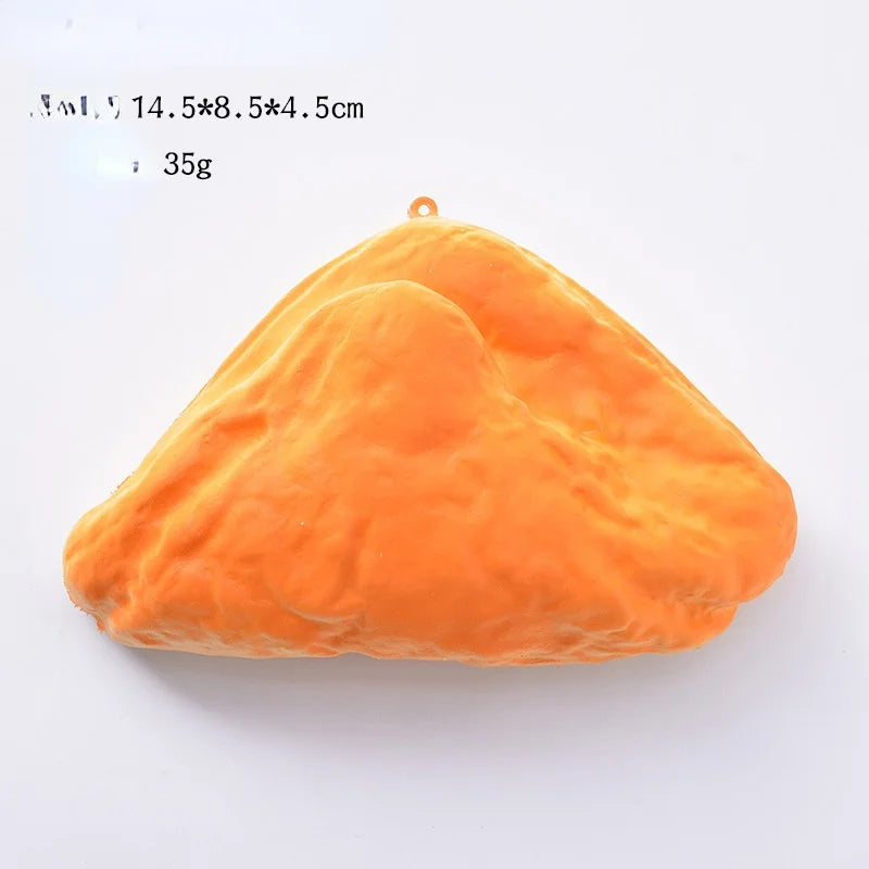 Creative Simulation Bread Toast Donuts Squeeze Stress Relief Toys Spoof Artificial Bread Simulation Food Desktop Decoration
