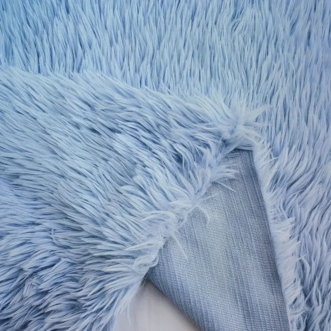 Soft Fluffy Faux Plush Fabric by the Meter for Cats Upholstery Carpets Dolls Diy Toy Sewing PV Fluff Cloth Thickened Beige Pink