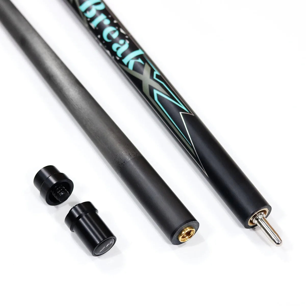Snooker Pool Sport Game Graphite 3-Pc Break Jump Carbon Fiber Pounch Billiard Pool Cue