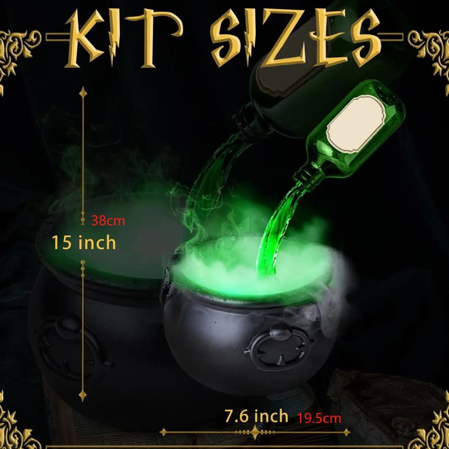 Witches Cauldron Witch Cauldron Diffuser Halloween Decor Bubbling Pot Haunted House Props Spooky Holiday Supplies Party Decor