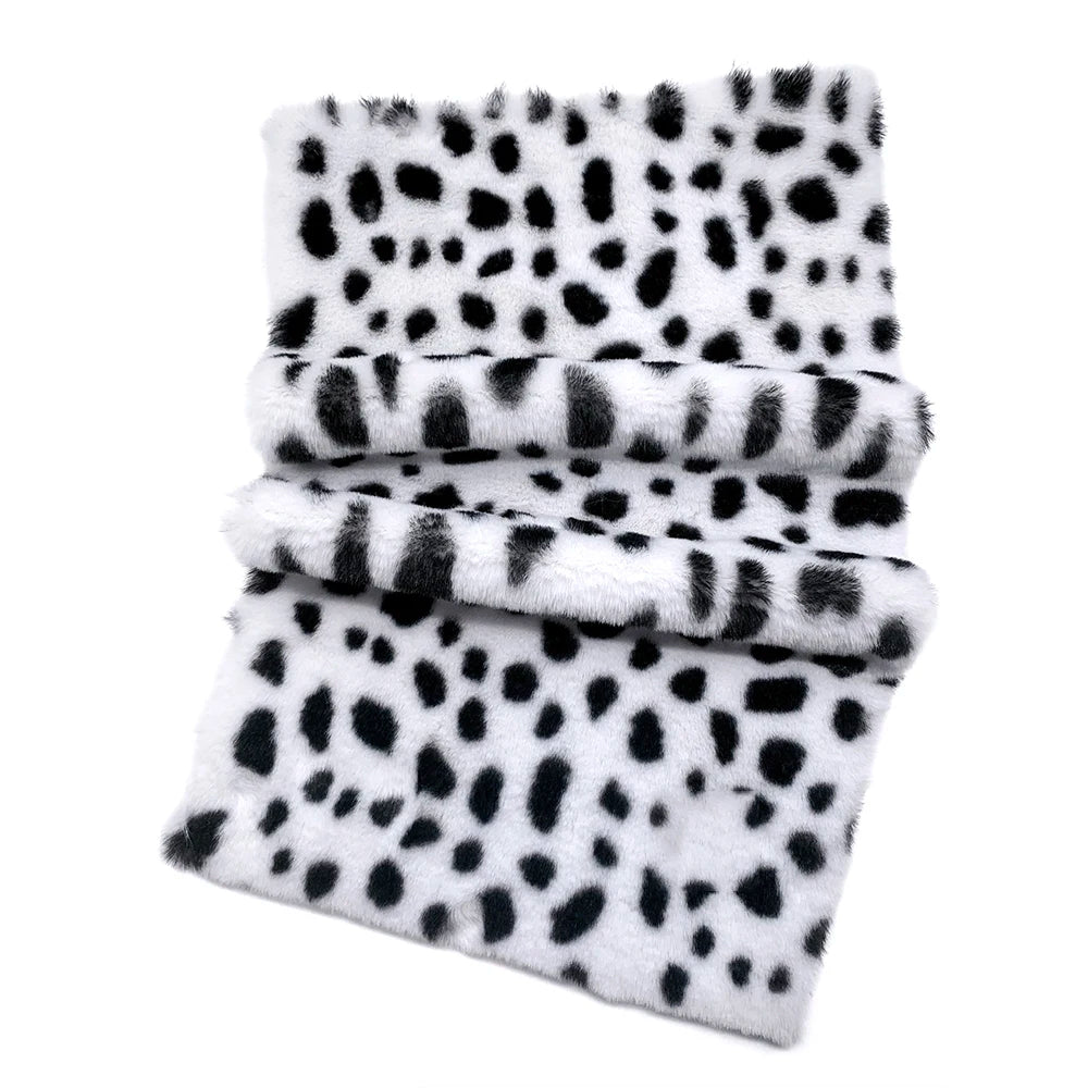 Leopard Print Plush Fabric 25x45cm/160x50cm/160x100cm Faux Fur Fabric 1cm Minky Fabric DIY Handmade/Decoration Sewing Fabric