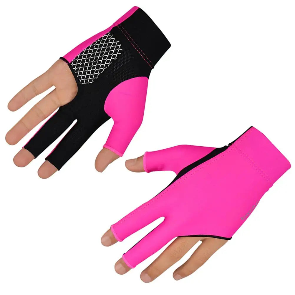 3 Finger Billiards Glove Anti Slip Pool Cue Gloves for Men Portable Wear Resistant Snooker Glove Table Fingers Mittens