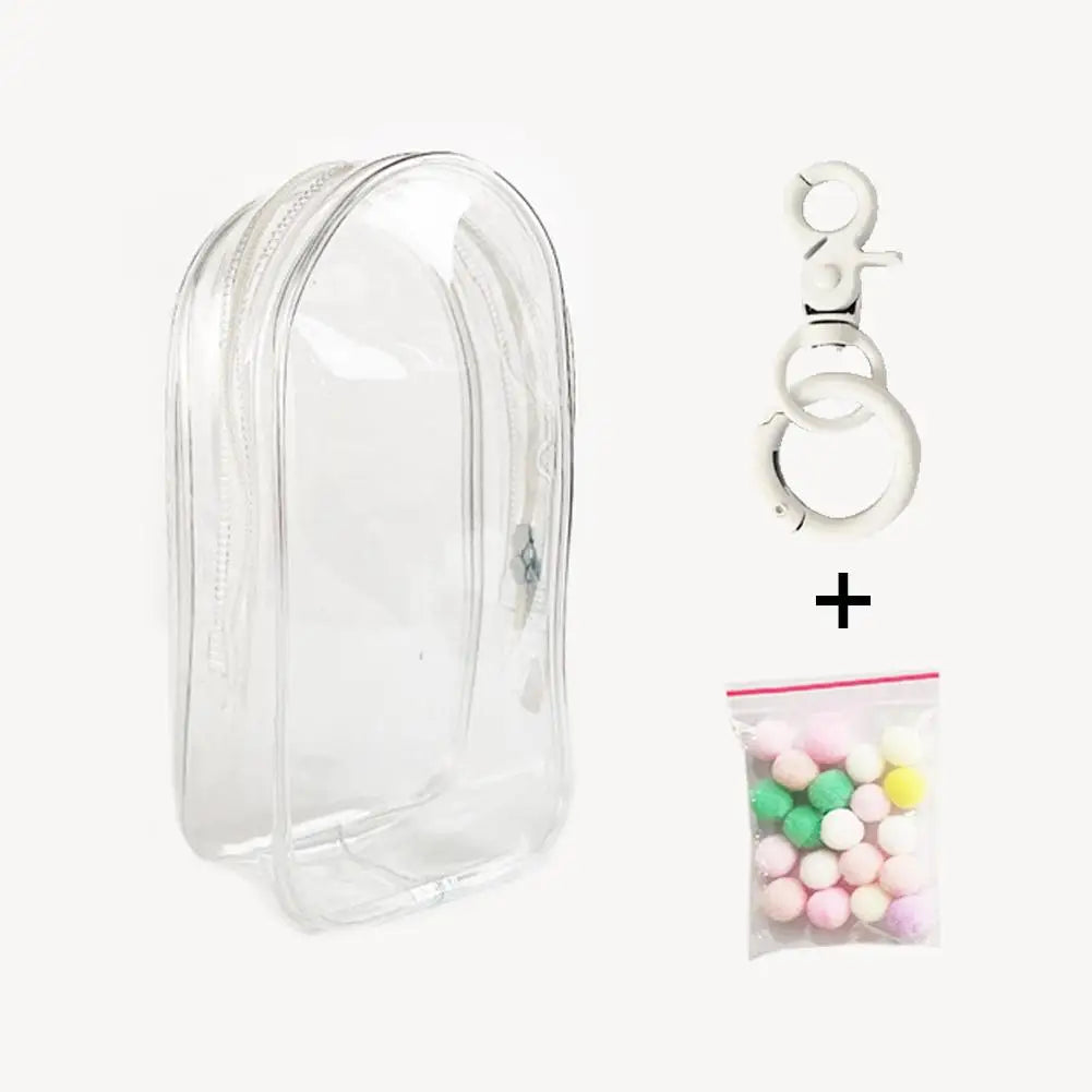 1Pc 19.5*10.5*5cm Mystery Box Storage Case Doll Organizer Box Square Plush Dolls Display Bag for Labubu Doll Accessories