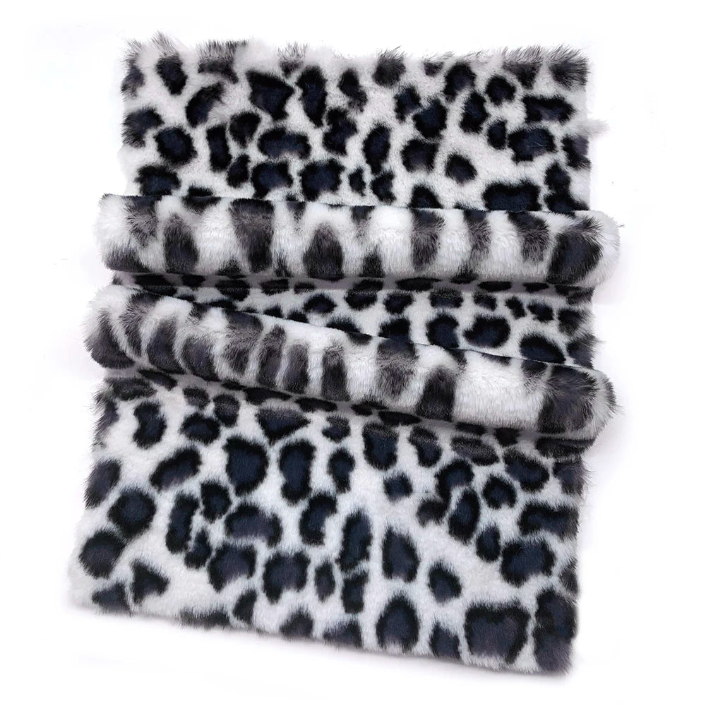 Leopard Print Plush Fabric 25x45cm/160x50cm/160x100cm Faux Fur Fabric 1cm Minky Fabric DIY Handmade/Decoration Sewing Fabric