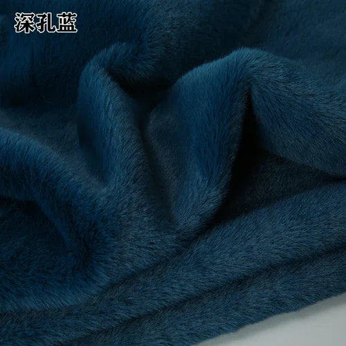 40x50cm Faux Rabbit Fur Fabric 8mm Encrypted Soft Fur Short Plush 100% Polyester Handmade DIY Clothing Home Textiles Scarf Doll