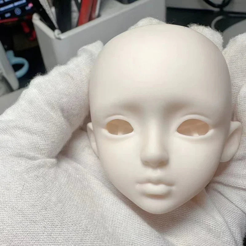 1 Pieces Open Head for 28cm Girls Doll 1/6 BJD White Skin Without Makeup DIY Toys