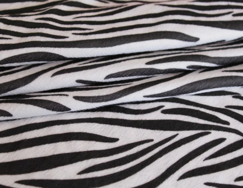 Fashion Printed Short Plush Fabric by Meter for Skirts Pillowcases Sewing Thin Leopard Pattern Faux Fur Cloth Soft Skin-Friendly