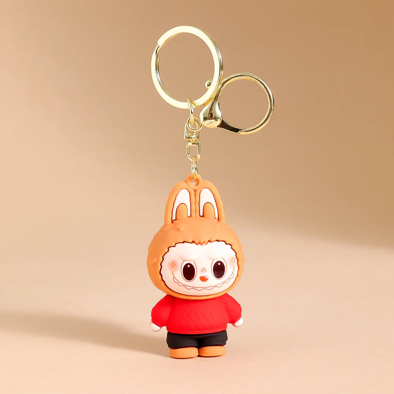 New Christmas Labubu Kawaii Particles Keychain Bag Cell Phone Charm Key Chain Christmas Gift