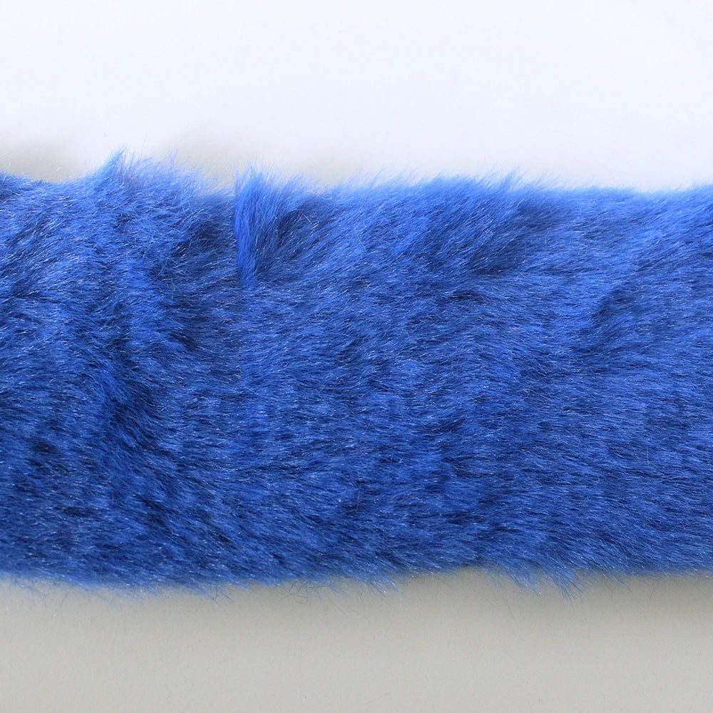 7MM Plush Fabric Fabric Pure Color Solf Atrtificial Rabbit Fur Doll Clothing Pillow DIY Decoration Material