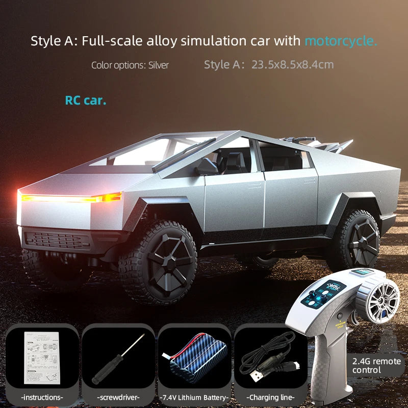 JJRC C8817 Alloy RC Car Remote Control Car Simulation Camping Equipment Pickup Truck Model Rc Car Kids Toys Boy Gifts