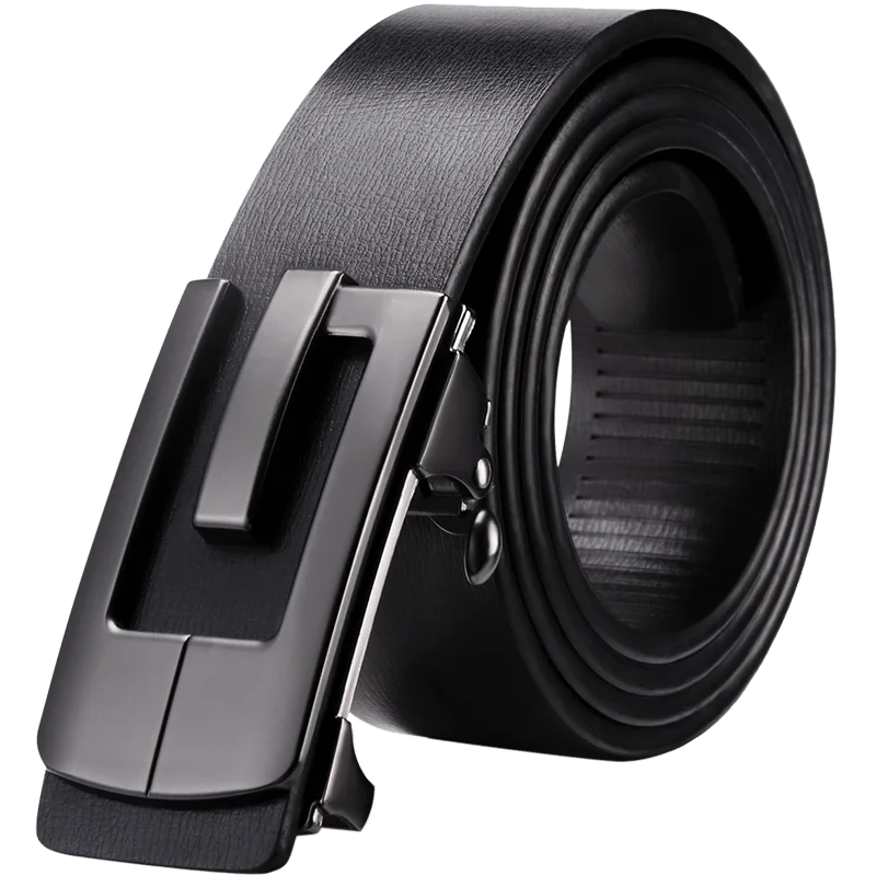 GOLF Belt Men's Genuine Leather Automatic Buckle Belt Pure Cowhide Men's Pants Belt Young and Middle Aged 2024
