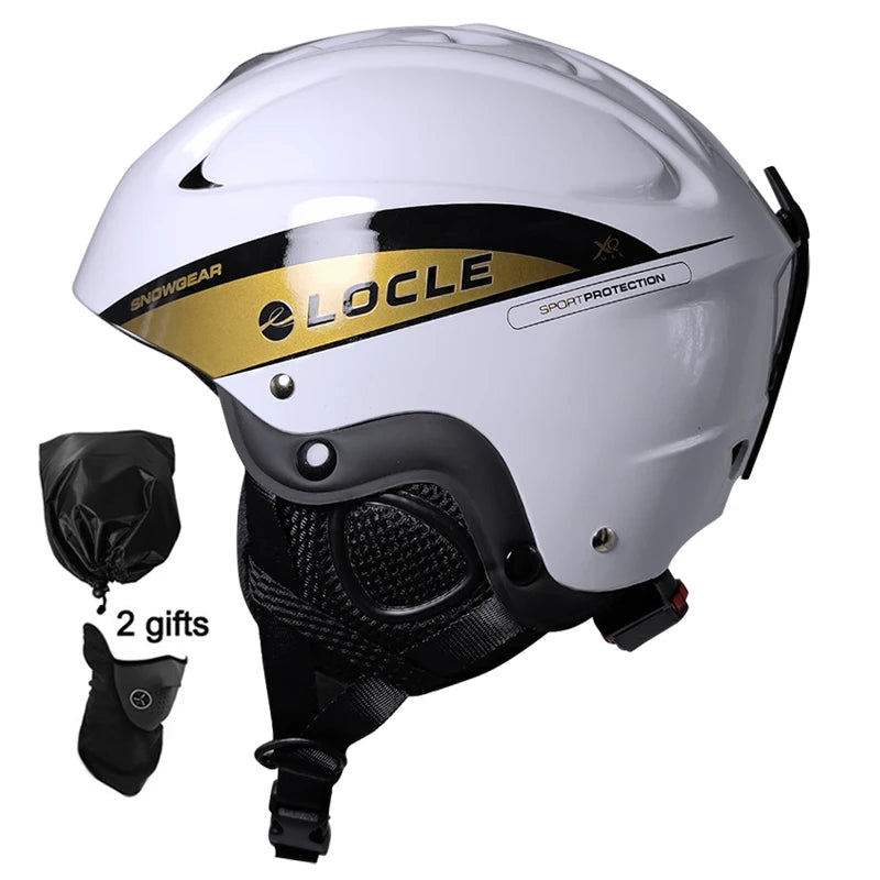 LOCLE Men Skiing Helmet Women Adult and Children Kids Snowboard Skateboard Skiing Equipment Snowmobile Motorcycle Helmets