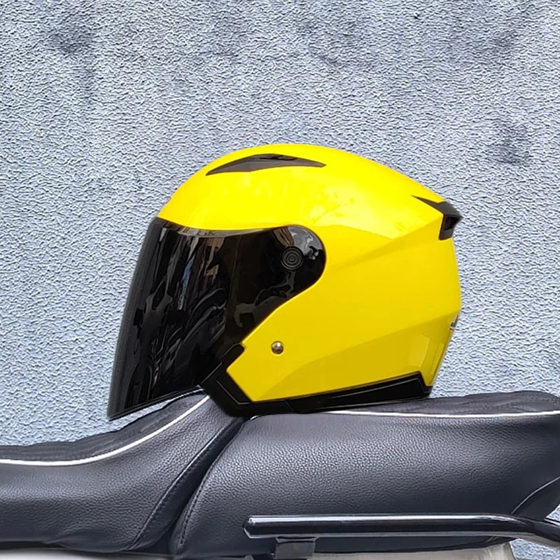 Genuine JieKai Motorcycle Helmet Unisex Scooter Motos Helmets Casco Capacete With Dual Lens