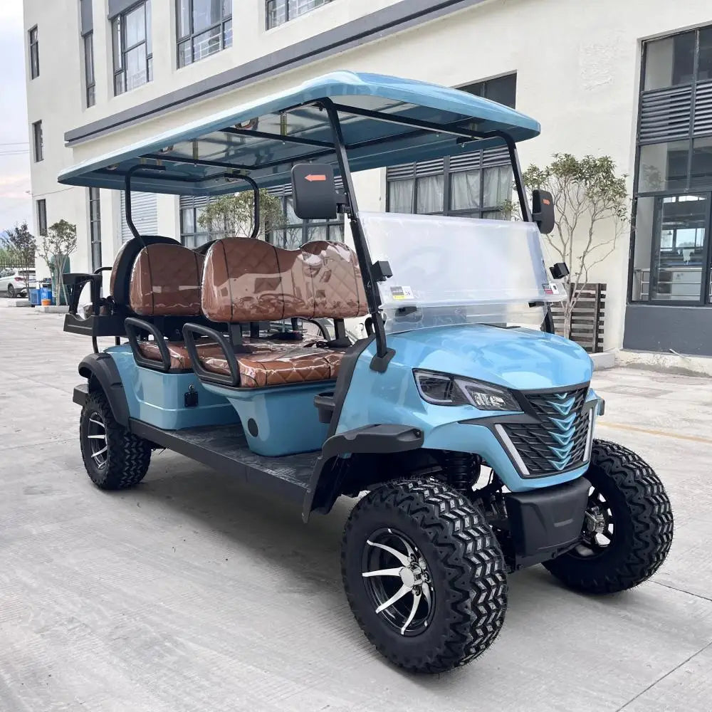 CE Approved 4 Wheel 4 Seater Electric Golf Buggy Adult Utility Vehicle Club Car ATV 72V Lithium Battery Electric Golf Cart