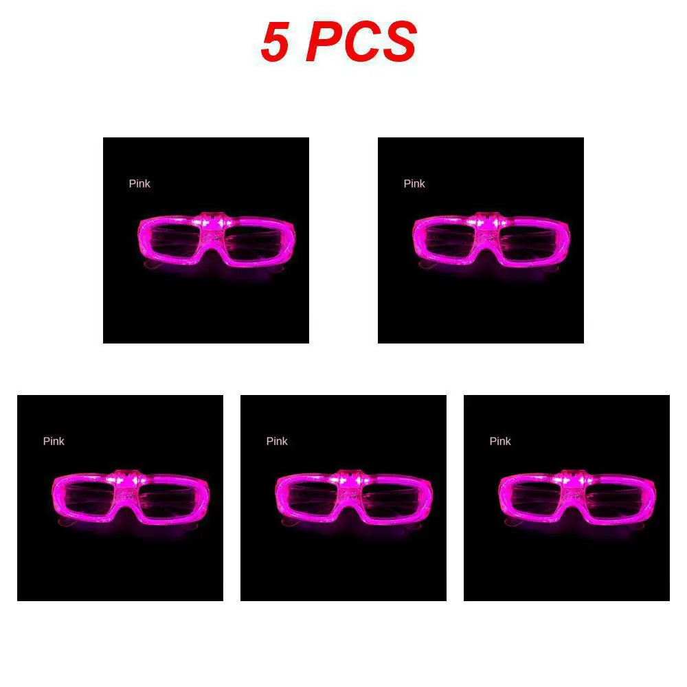 Sense of Future Science Technology LED Luminous Glasses Ins Popular Punk Goggles Party Christmas Colorful Light Shades Decor
