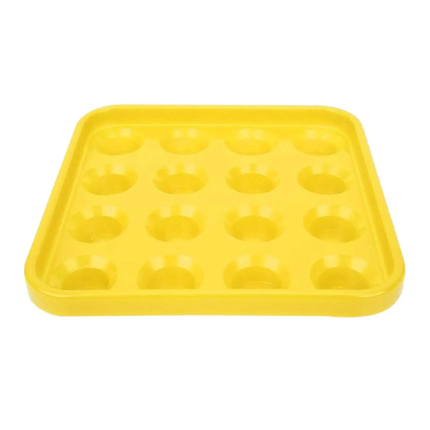Billiard Ball Holder Tray Pool Accessory, 16 Holes Case, Snooker Pool Halls Game Room Portable Anti Drop Pool Ball Tray