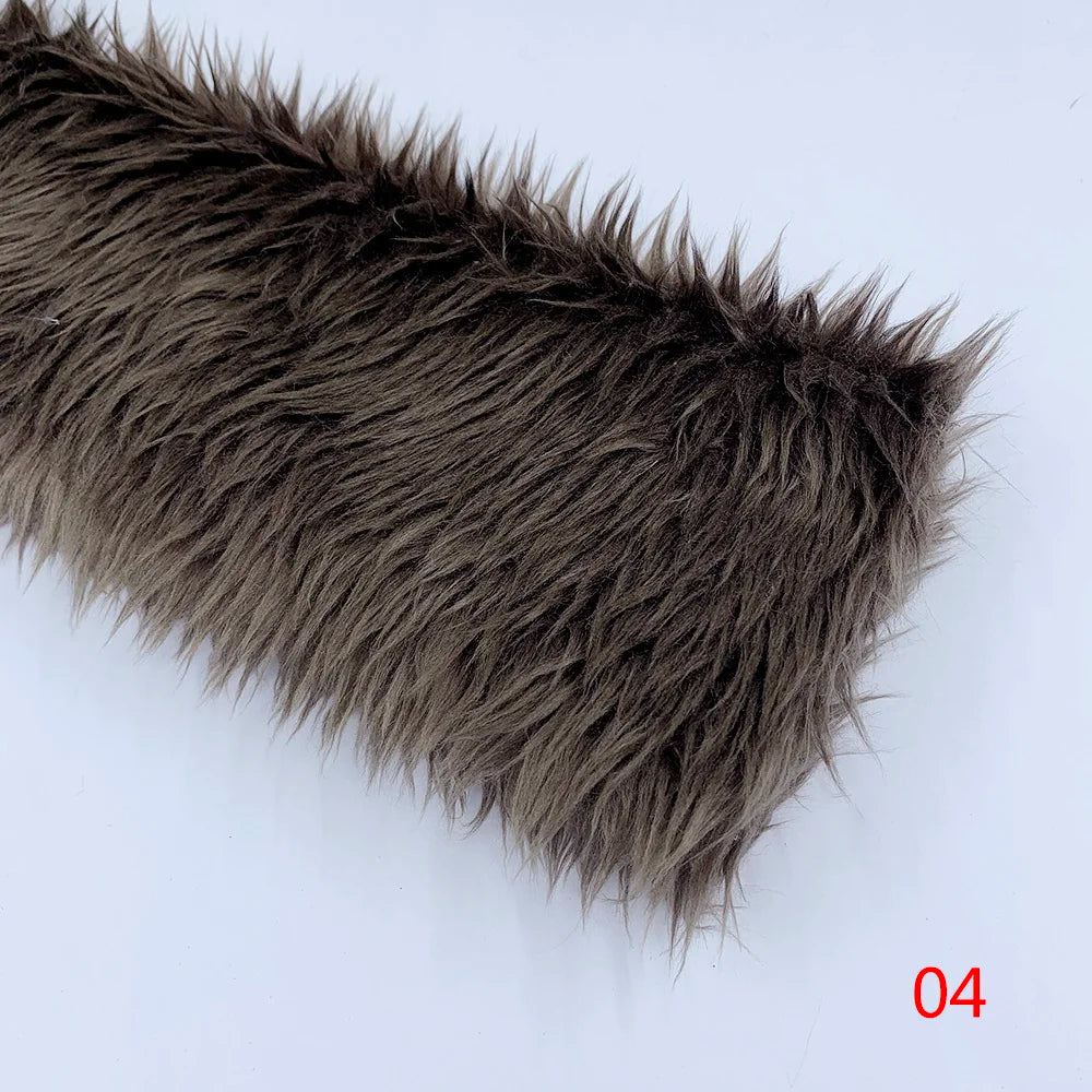 3cm Pile Length Artificial Plush Fox Fur Fabric for Making Cotton Doll Hair 40x45cm Falling Water Plush Fabric Sewing Material