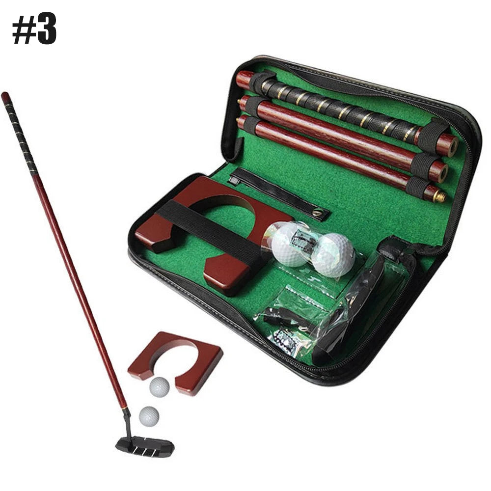 Golf Putter Set Portable Mini Golf Equipment Practice Kit With Detachable Putter Ball for Indoor/Outdoor Golf Trainer Kit
