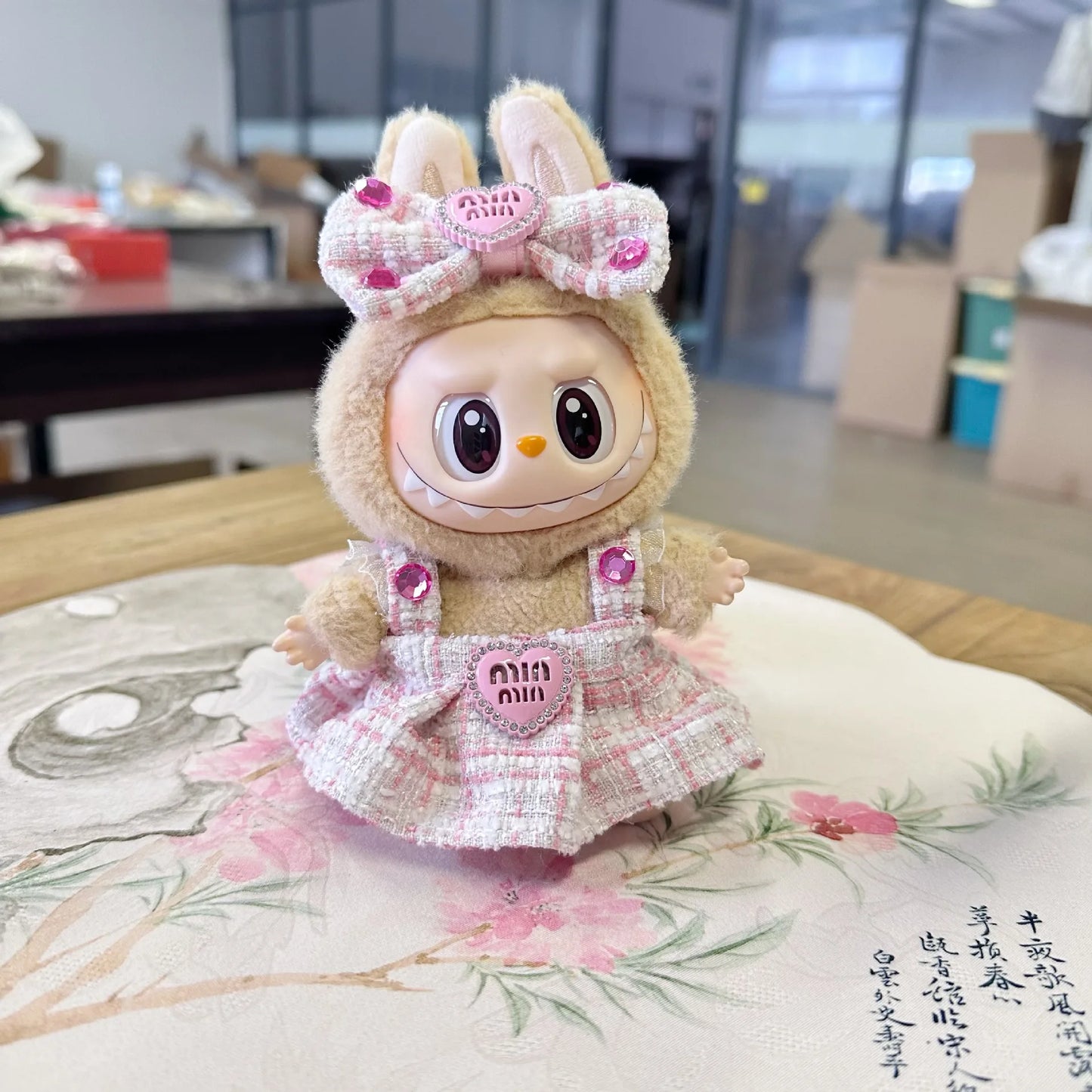 Cute Doll Clothes Outfit Accessories Classic Dress Set for 17CM Labubu V2 Mini Dolls Clothing Girl Kid Gift Labubu Ropa