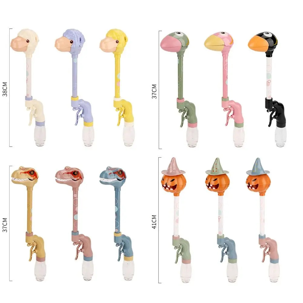 Water Battle Props Cute Water Gun Toy Cartoon Dinosaur Straight Tube Water Gun Duck Sheep Summer Beach Pool Toys for Kids