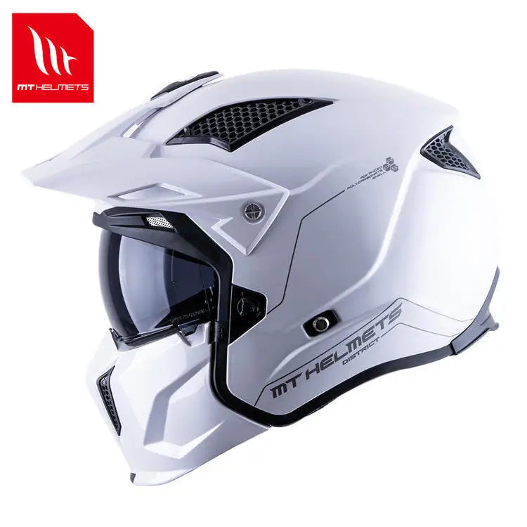 MT Off-Road Motorcycle Helmet Riding Full Face Helmet Variable Half Helmet Personality Unisex Retro Helmet