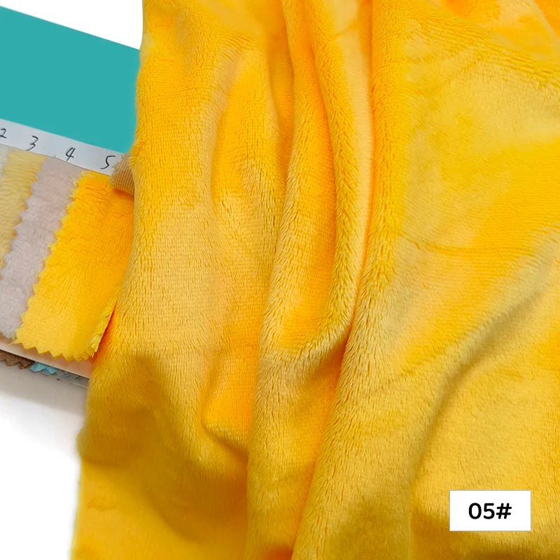 Plush Fabric 5mm Pile Length 100 Polyester 100 Colors Can Be Choose Hair Material for Popular Cotton Dolls DIY Handmade Fabric