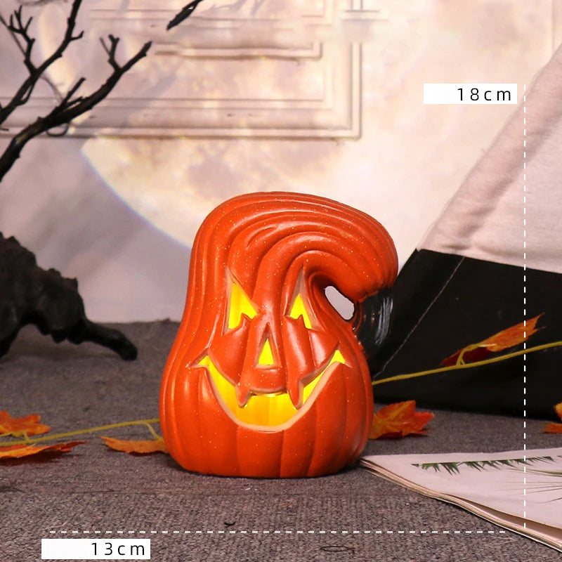 Halloween Decoration Scream Pumpkin Led Festival Accessories Decorations Bright Materials Ring Light Fairy Lights Night Outdoor