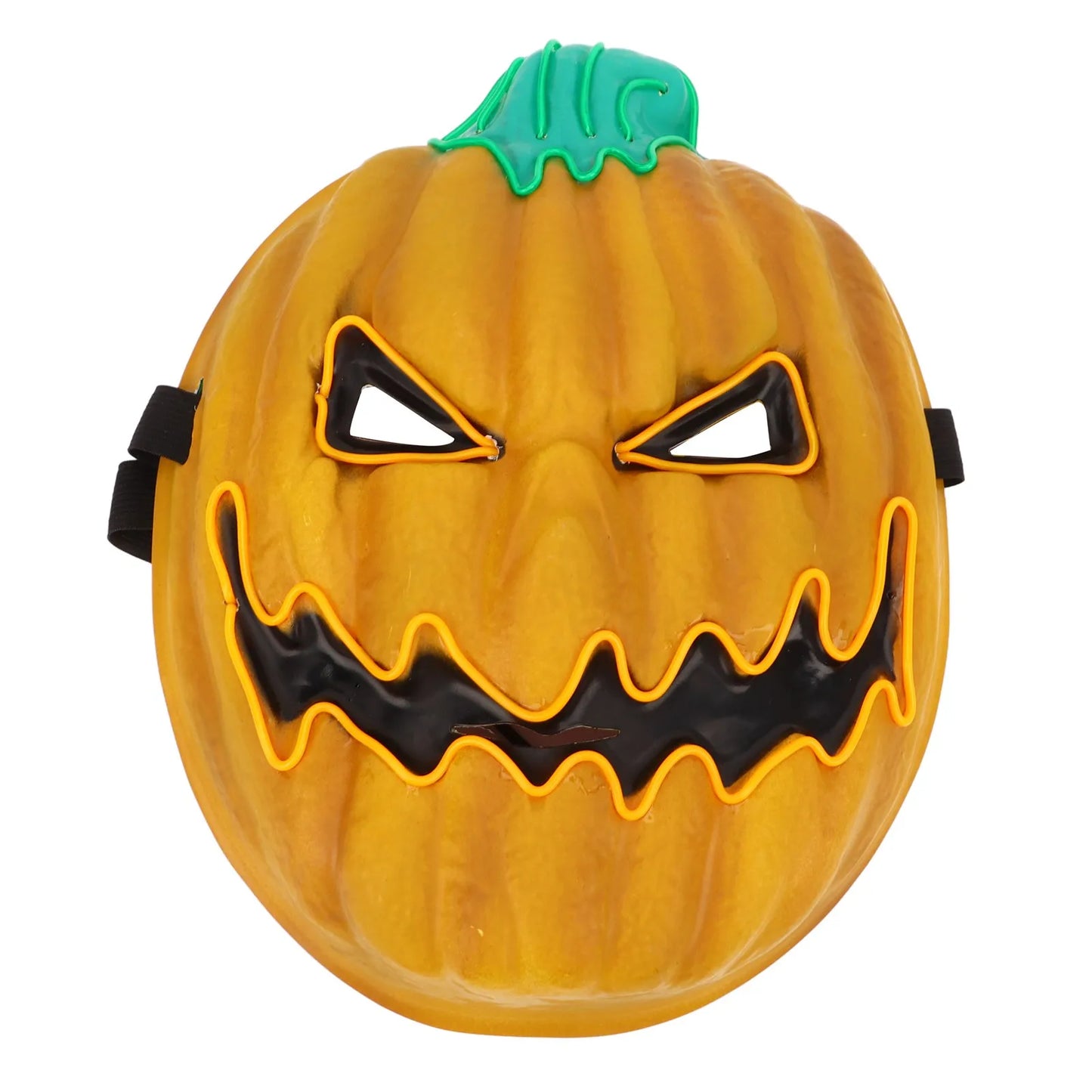 Halloween Pumpkin Mask Lifelike Design LED Luminous Novelty Scary Pumkin Mask 3 Lighting Modes for Men Women Mask Parties