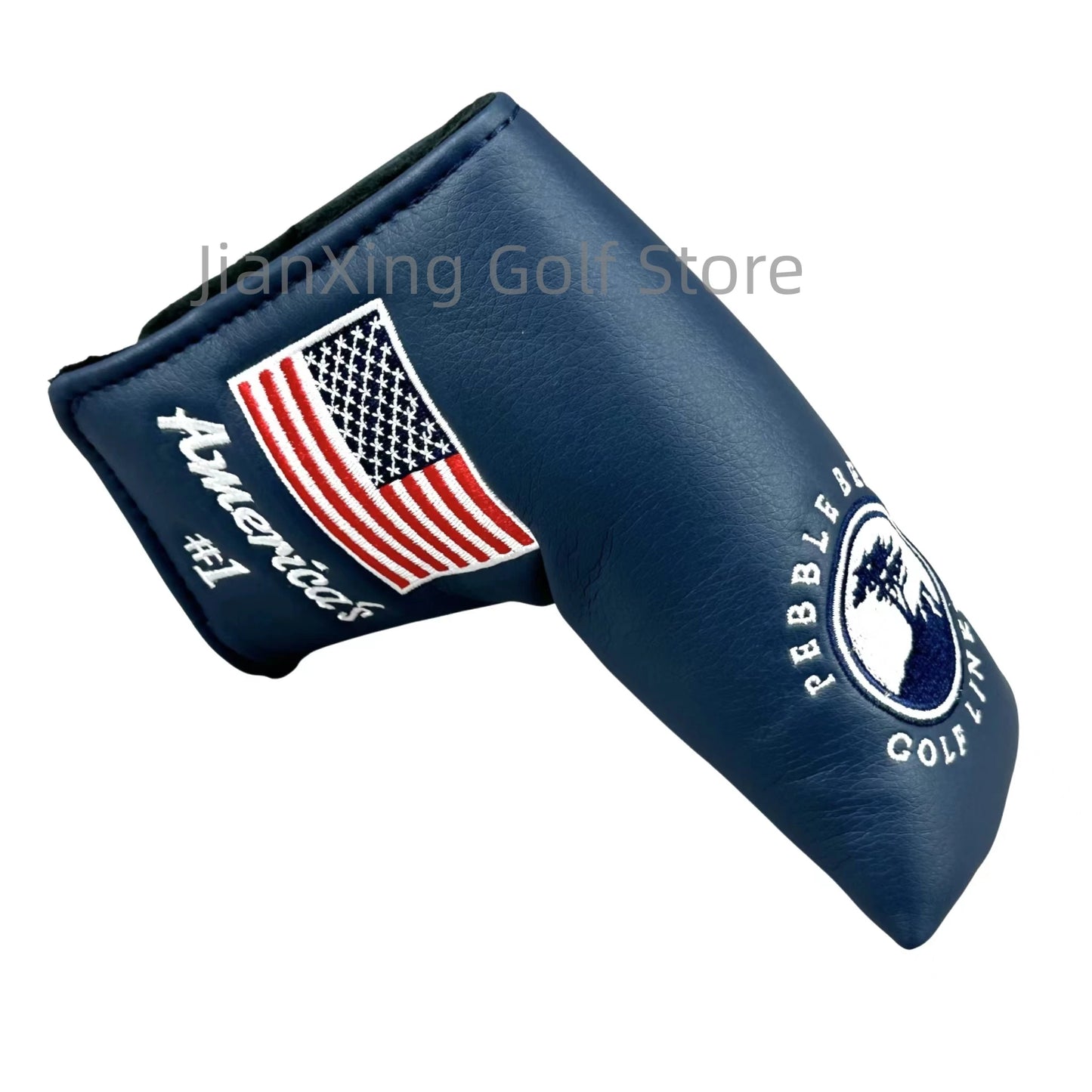 Golf Small Tree Pattern Pu Leather Head Cover Driver Head Covers Fairway Wood Head Covers Hybrid Head Covers Putter Cover