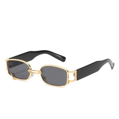 Popular Steampunk Sunglasses Women Men 2025 Fashion Small Rectangle Sun Glasses Shades Brand Designer Vintage Sunglass UV400