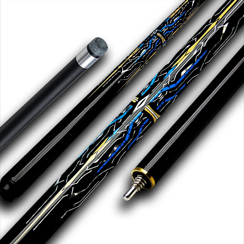 Professional Chinese Snooker Pool Cue Stick 10mm Carbon Fiber Blue Mechanical Ideal for Competitive Gifts Billiards Accessories
