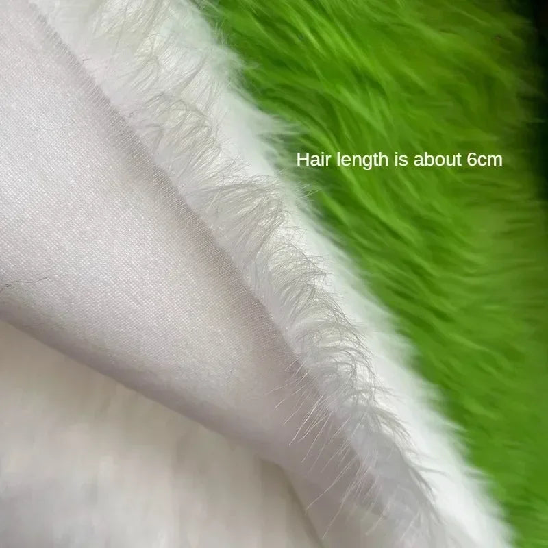 Soft Long Hair Plush Fabric Faux Fur by the Meters for Toy Upholstery Cosplay Diy Sewing Cloth Black Blue Purple Gray Beige Red
