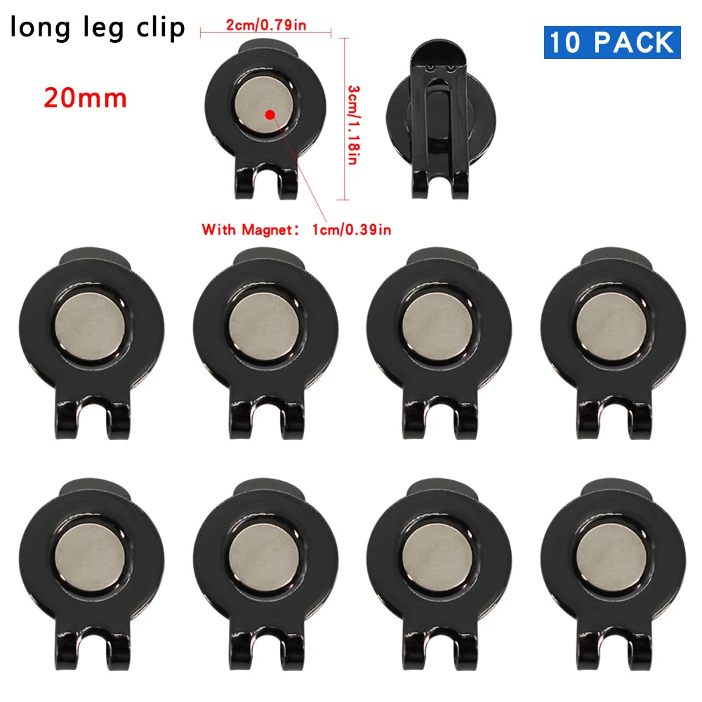 10 Pcs Golf Hat Clip Magnetic Metal Golf Cap Clips Golf Accessories for Golf Ball Mark Marker Drop Ship