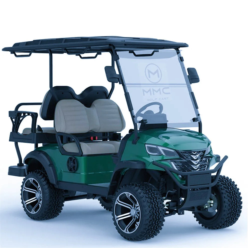 Street Legal Electric Golf Cart 4 Seats 5000W Scooter Go Kart ATV Adult Touring Classic Solar Golf Cart