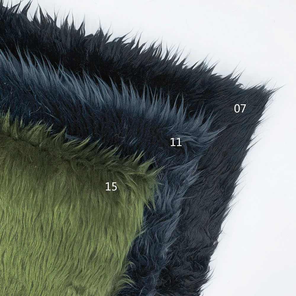 3cm Pile Length Artificial Plush Fox Fur Fabric for Making Cotton Doll Hair 40x45cm Falling Water Plush Fabric Sewing Material