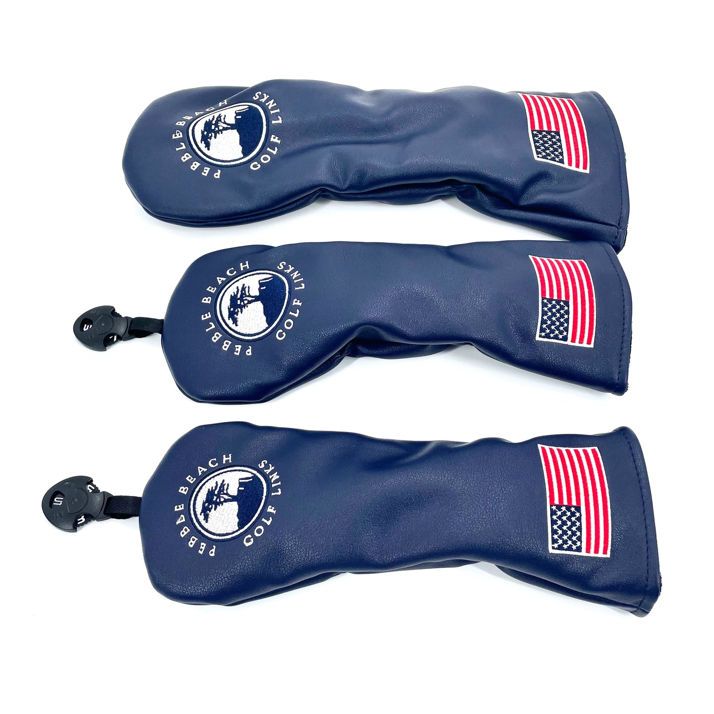 Golf Small Tree Pattern Pu Leather Head Cover Driver Head Covers Fairway Wood Head Covers Hybrid Head Covers Putter Cover