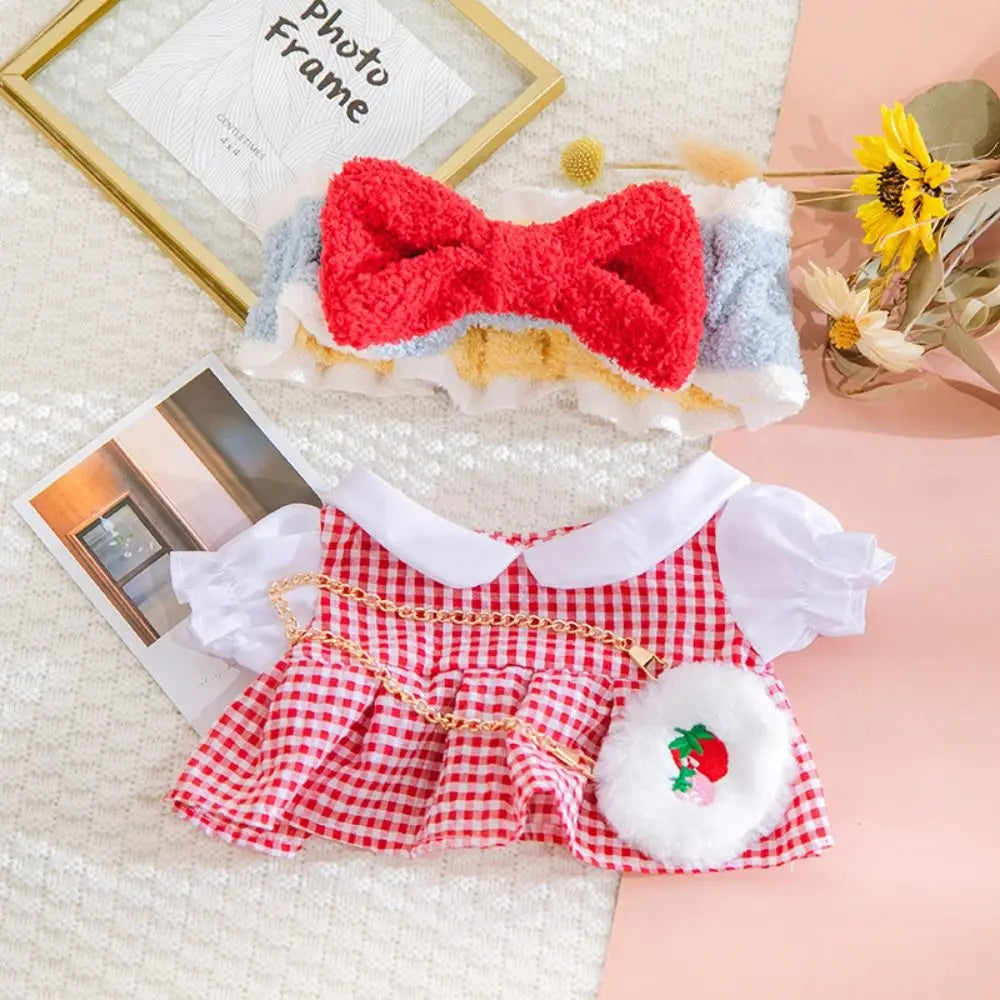 Doll Cloth Accessories LaLafanfan Cafe Clothes Dress Up DIY Clothing Yellow Duck Clothes 30cm Kawaii Plush Clothes Dolls