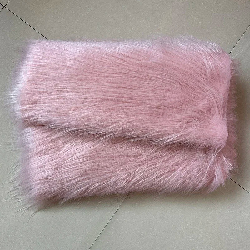 White Long Fur Long Hair Plush Fabric Fur by the Meter for Clothes Upholstery Toys Coats Doll Sewing Soft Green Faux Fur Cloth