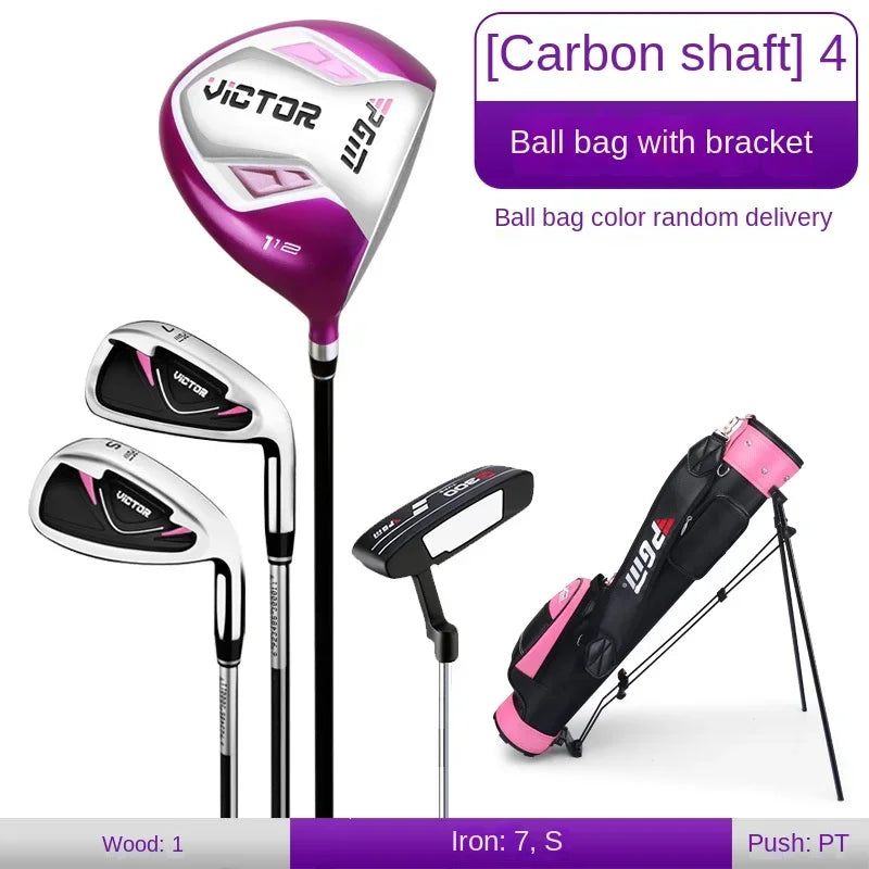 PGM Golf Clubs Golf Club Set Ladies Beginner Complete Set 12 Pcs/9 Pcs/4 Pcs,carbon Rod/Steel Pole LTG007