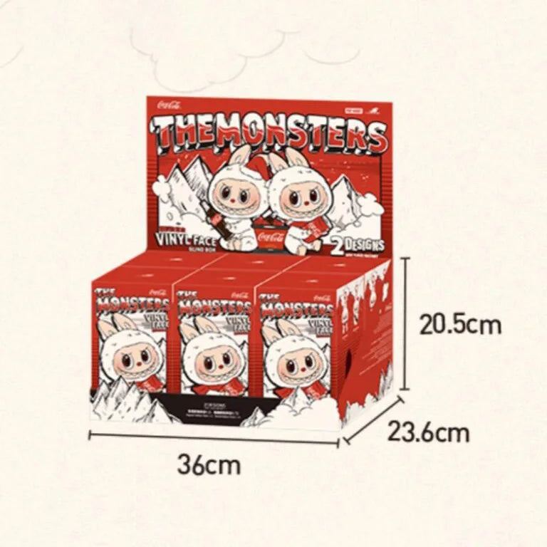 Labubu Coca-Cola Enamel Face Series Blind Box Labubu Three Generations of Figure Heart Macaron Gifts