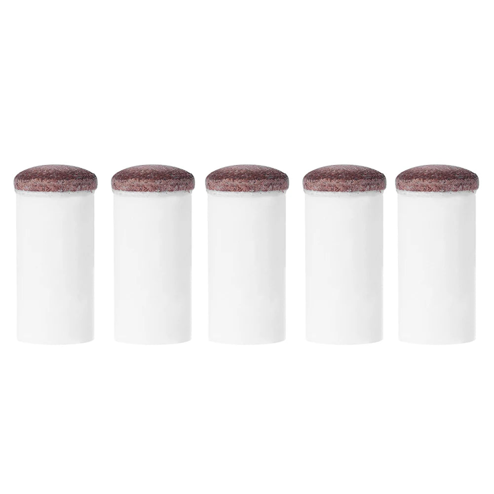 5pcs Slip-On Pool Cue Tips Plastic Snooker Cue Ferrule Billiard Accessories 11mm/13mm