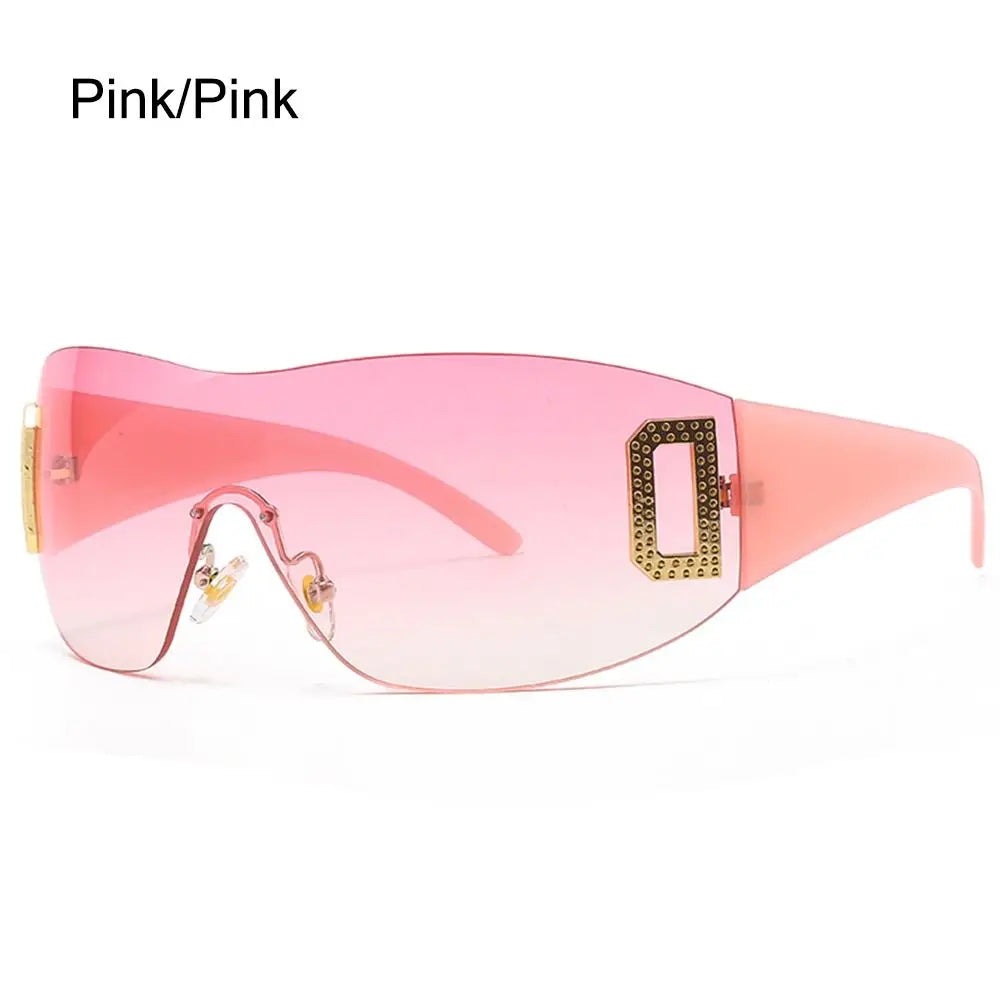 Fashion Designer Sunglasses Women 2023 Luxury Trending Y2k Sunglasses Woman Shade Pink Glasses Goggle 2000'S Lentes De Sol Mujer