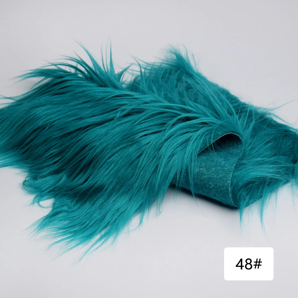 Faux Fur Fabric 46 Colors 160x50cm 8cm Soft Long Plush Handmade Doll/Clothing Shaggy Fabric